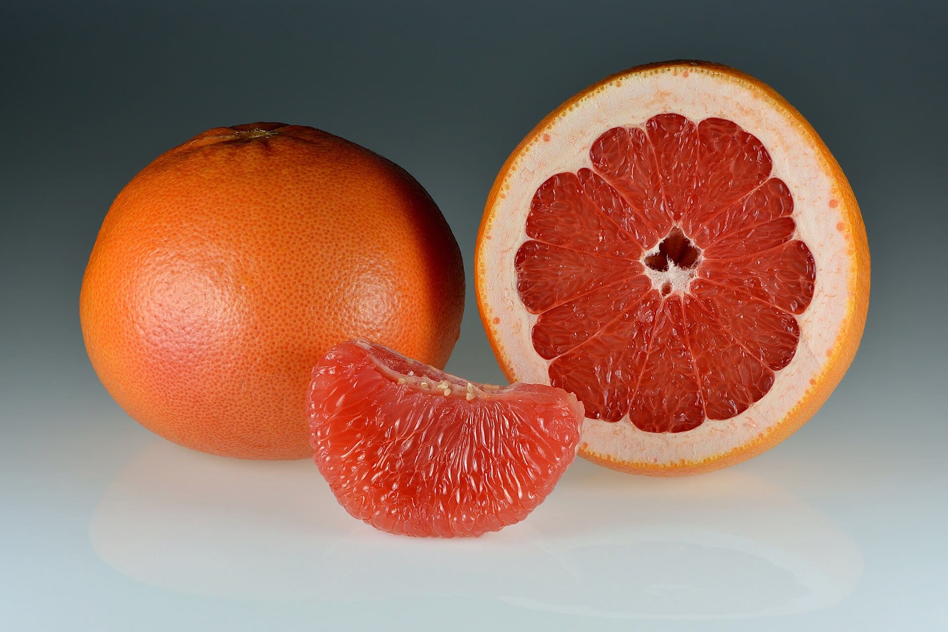 grapefruits whole halved segments