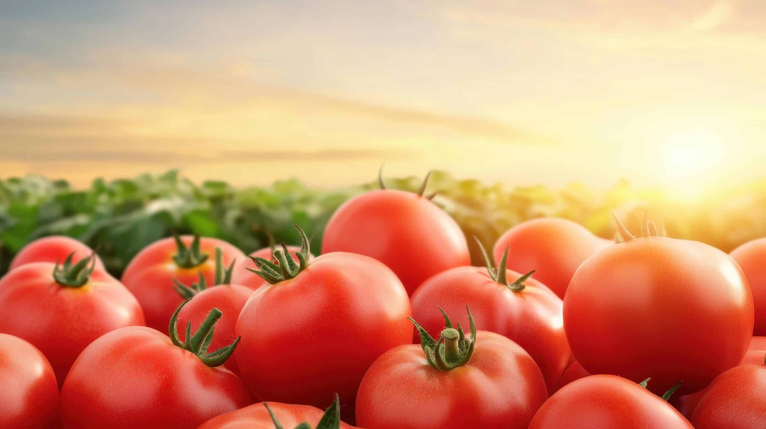 ripe red tomatoes at sunset fresh from the farm organic produce healthy food free photo scaled