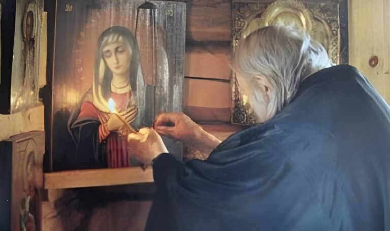 Ο αγράμματος μοναχός που έλεγε μόνο το «Χαίρε Μαρία»