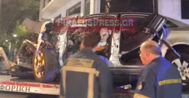 Πειραιάς: Πώς έγινε το τροχαίο με τον έναν νεκρό – Βαριά τραυματισμένη η 33χρονη, εικόνες από το σημείο του δυστυχήματος