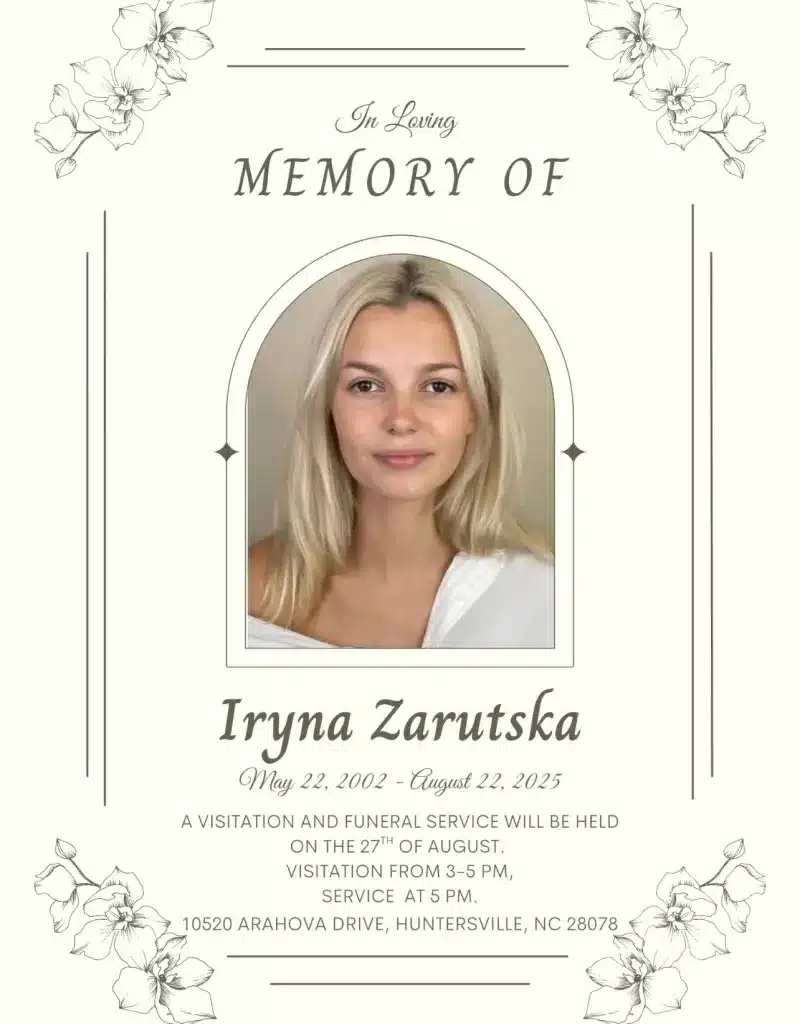 iryna zarutska ukrainian refugee flees 110079259.jpg