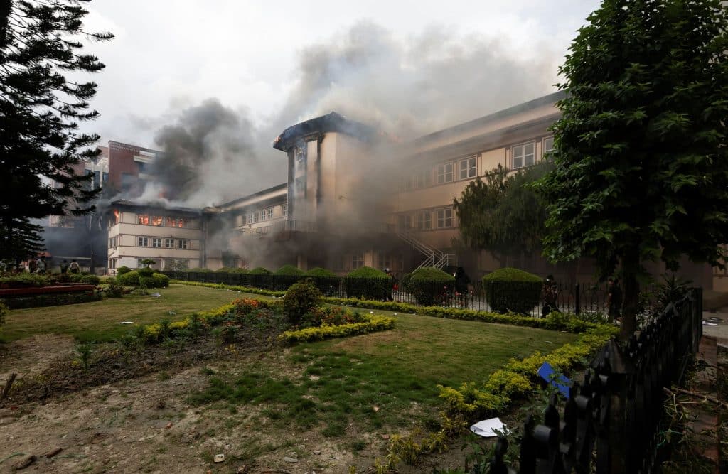protest against mondays killing of 19 people after anti corruption protests in kathmandu 1024x667 1