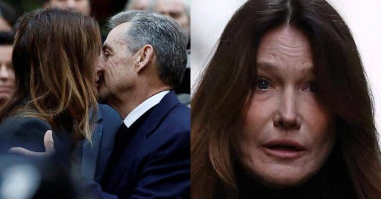 Κάρλα Μπρούνι: Συντετριμμένη, με δάκρυα στα μάτια, αποχαιρετά τον Νικολά Σαρκοζί πριν μπει στη φυλακή