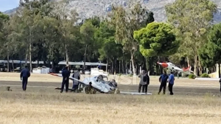 Έπεσε εκπαιδευτικό αεροσκάφος στο Τατόι – Δύο τραυματίες