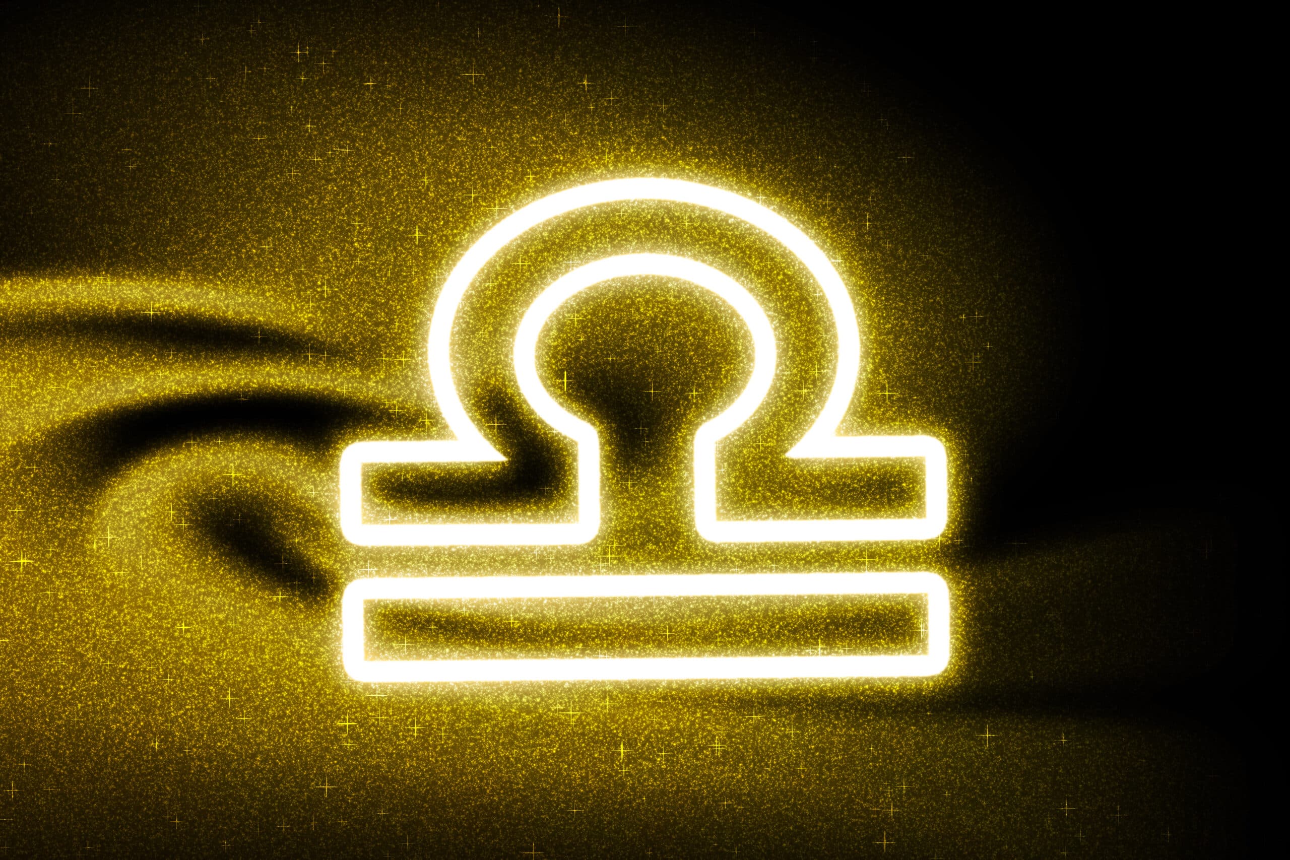 libra zodiac sign gold glitter horoscope astrology background libra dark background scaled
