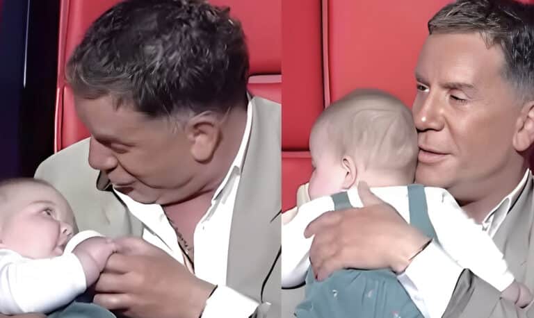 The Voice: Ο Μαζωνάκης πήρε στην αγκαλιά του μωρό και το τάισε – Πως αντέδρασαν όλοι στο πλατό