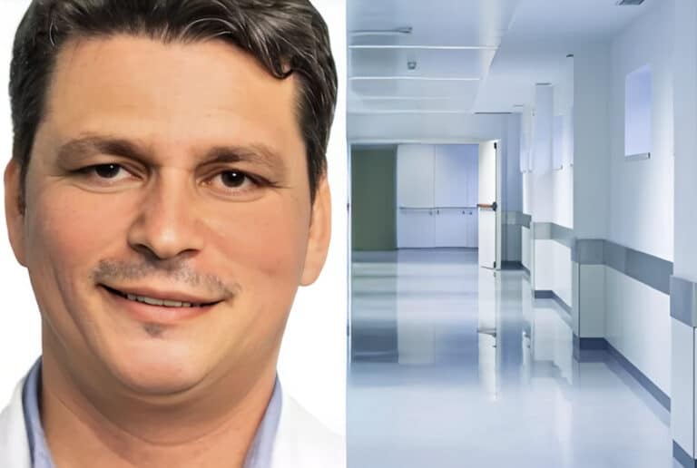 Το κείμενο της εικόνας είναι:  Ο Έλληνας «γιατρός των φτωχών» που έχει αναδείξει το Βοστάνειο Νοσοκομείο ως ένα από τα πιο αξιόπιστα στη χώρα