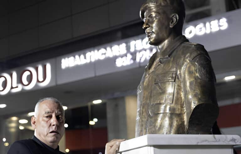 Θεσσαλονίκη: Αποκαλυπτήρια προτομής του αστυνομικού Γιώργου Λυγγερίδη παρουσία Τασούλα και Κακλαμάνη