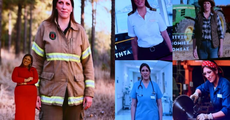 Ξεσάλωσε η Ζωή – Έγινε… Πυροσβέστης, λιμενικός, νοσοκόμα, αγρότισσα, Aρχαία Ελληνίδα