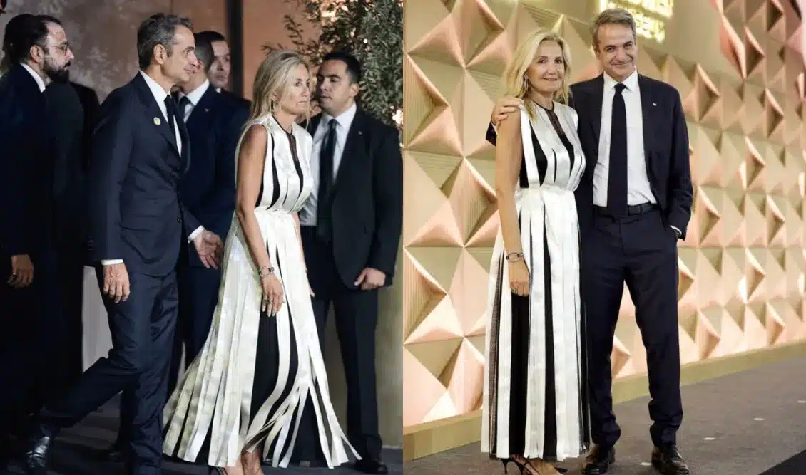 Σάλος με το πανάκριβο φόρεμα της Μαρέβας που θυμίζει με χαρτί υγείας 2 kiriakos mitsotakis mareva egkainia mousio aigyptos kairo