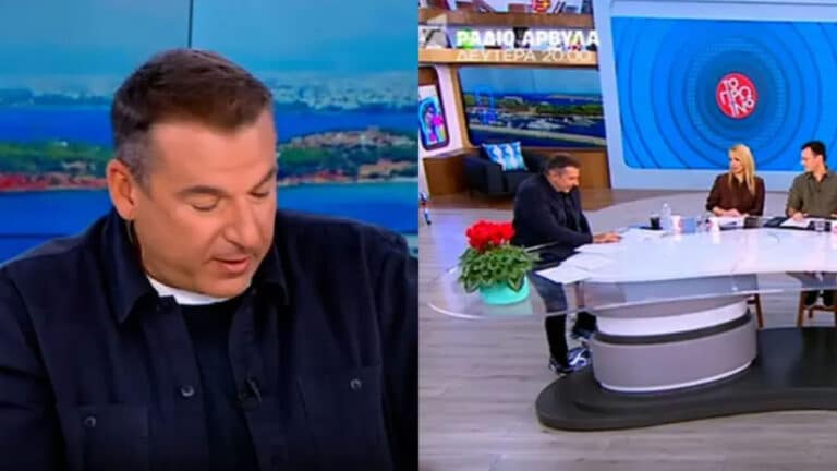 Απίστευτο ατύχημα στον «αέρα» του Πρωινού: Έσπασε η καρέκλα του Γιώργου Λιάγκα