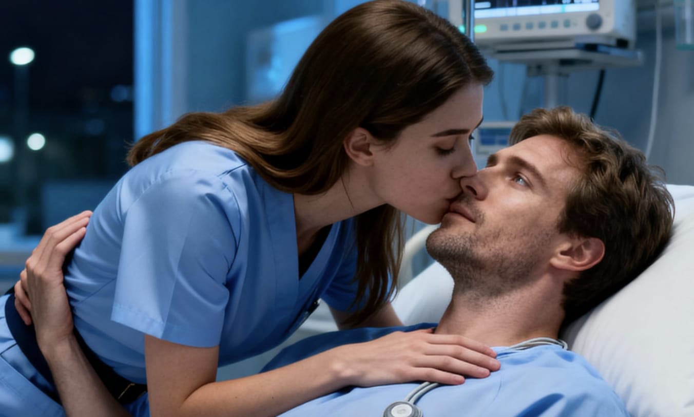 Η νοσοκόμα φίλησε κρυφά έναν όμορφο επιχειρηματία που βρισκόταν σε κώμα για τρία χρόνια, πιστεύοντας πως δεν θα ξυπνήσει ποτέ — αλλά προς έκπληξή της, εκείνος την αγκάλιασε ξαφνικά μετά το φιλί… 2 stigmiotypo othonis 2025 11 01 02.21.31