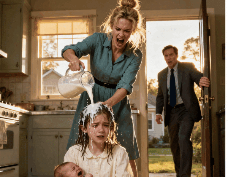 Η Μητριά Νόμιζε Πως Κανείς Δεν Θα Το Μάθαινε — Ώσπου Ο Πατέρας Μπήκε Στο Σπίτι Και Είδε Τα Πάντα…