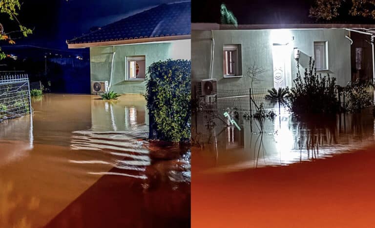 Πλημμύρισε πασίγνωστη περιοχή της Ελλάδας –  Σε απόγνωση οι κάτοικοι