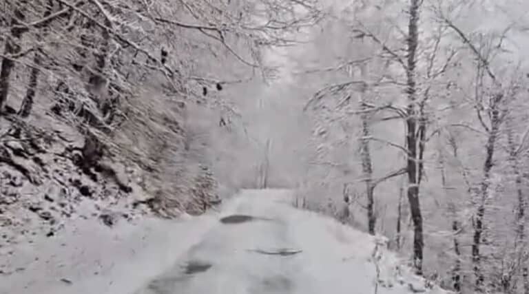 Χιόνισε σε πανέμορφη ελληνική περιοχή –  H πρώτη αξιόλογη χιονόπτωση