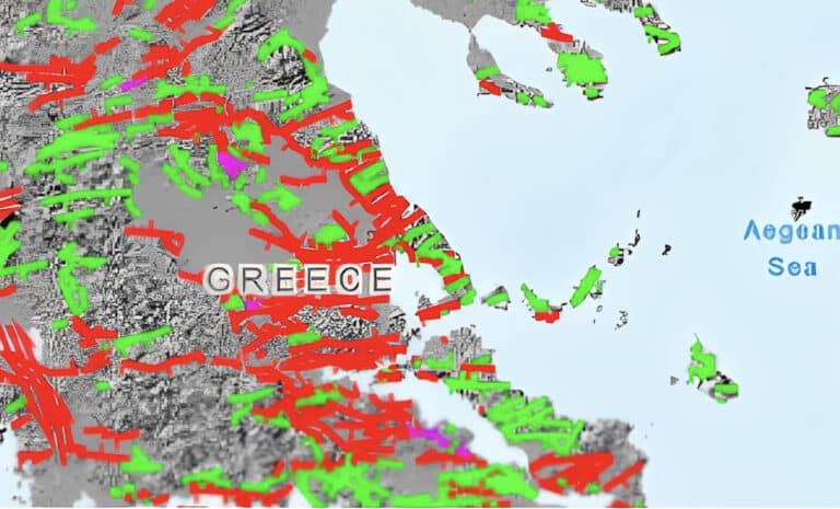 O νέος χάρτης σεισμών με όλα τα ρήγματα στην Ελλάδα – Πόσα είναι τα ενεργά