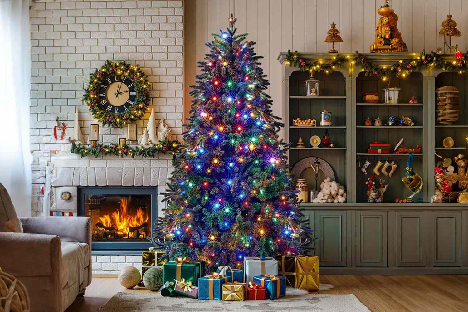 artificial with lights christmas tree 7b63c02eeda14f3baffa085304067789
