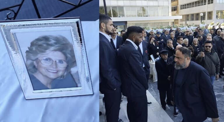 Ειρήνη Μαρινάκη: Το τελευταίο αντίο στην μητέρα του Βαγγέλη Μαρινάκη