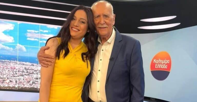 Η Μπάγια Αντωνοπούλου αποχαιρετά τον Γιώργο Παπαδάκη