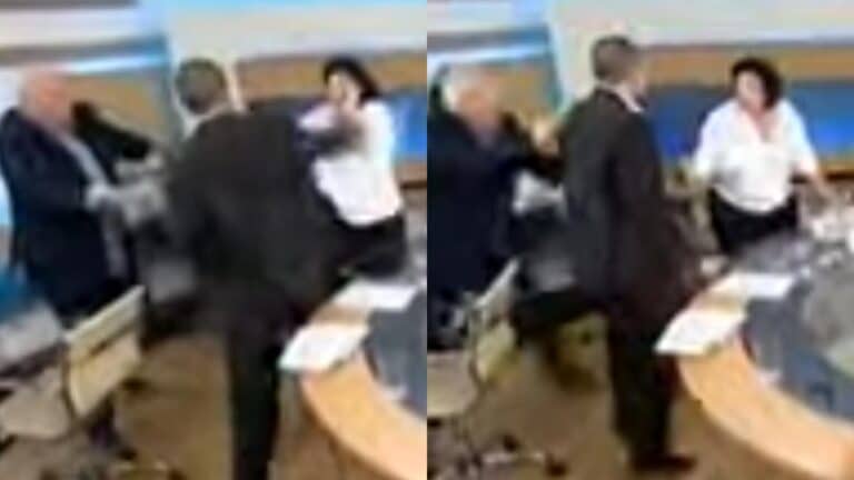 Η πιο ακραία στιγμή του «Καλημέρα Ελλάδα» – Η στιγμή που ο Παπαδάκης στάθηκε μπροστά από την Κανέλλη στην επίθεση Κασιδιάρη