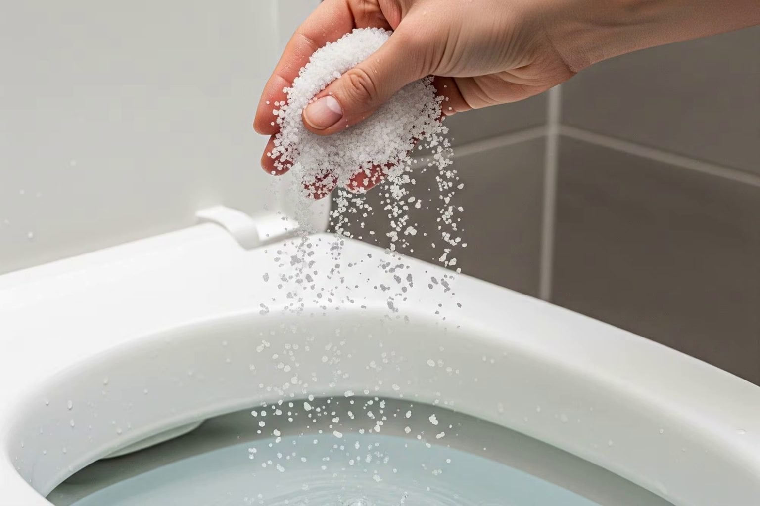 this simple salt trick keeps your toilet clean heres how often to use it