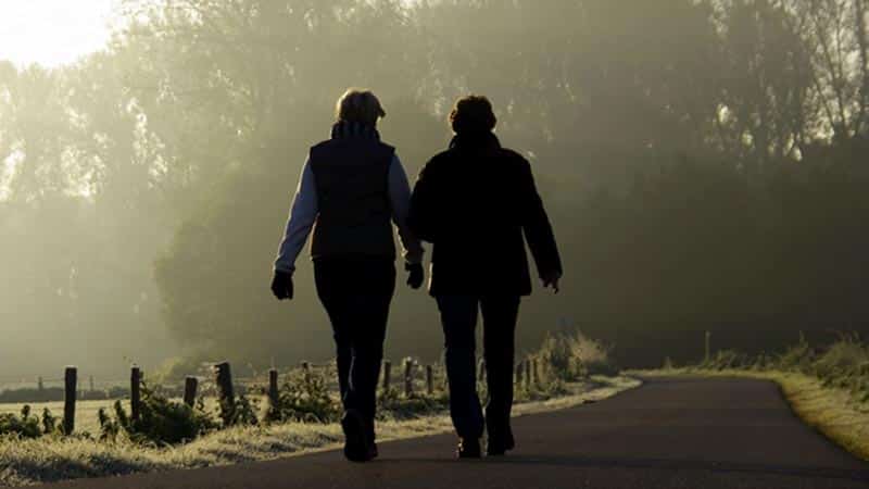 walking after dinner