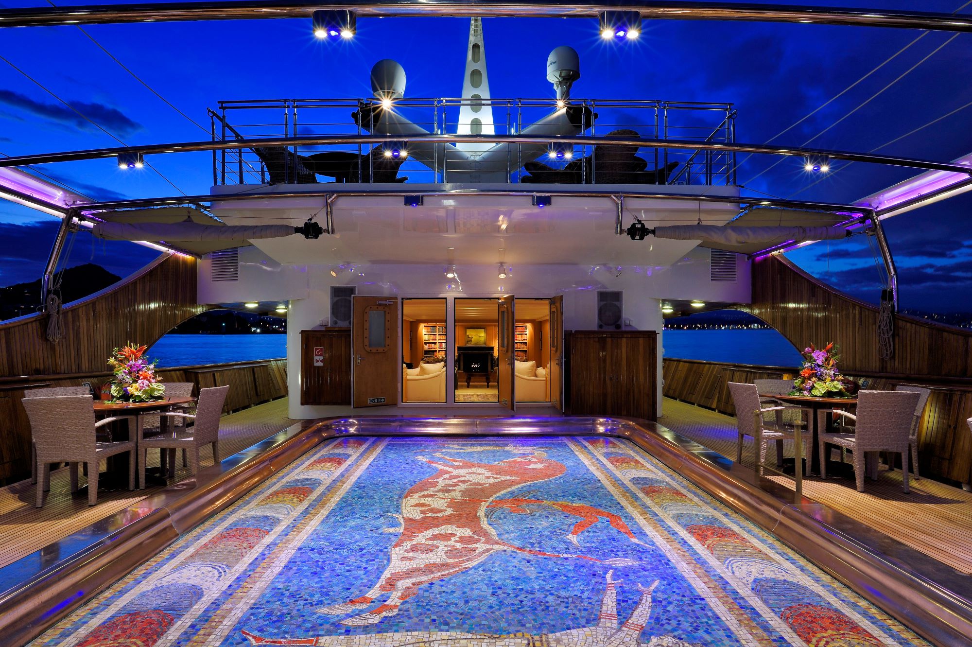 christina o aft deck mega yacht