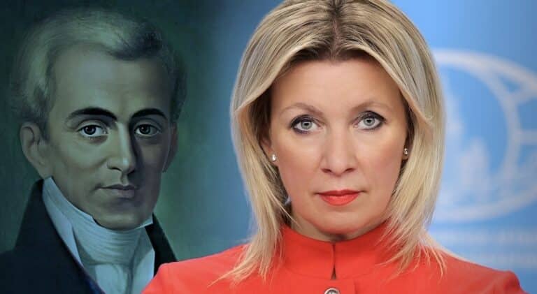 Ειδική αναφορά στον Καποδίστρια από την Ζαχάροβα για τα 250 χρόνια από τη γέννησή του