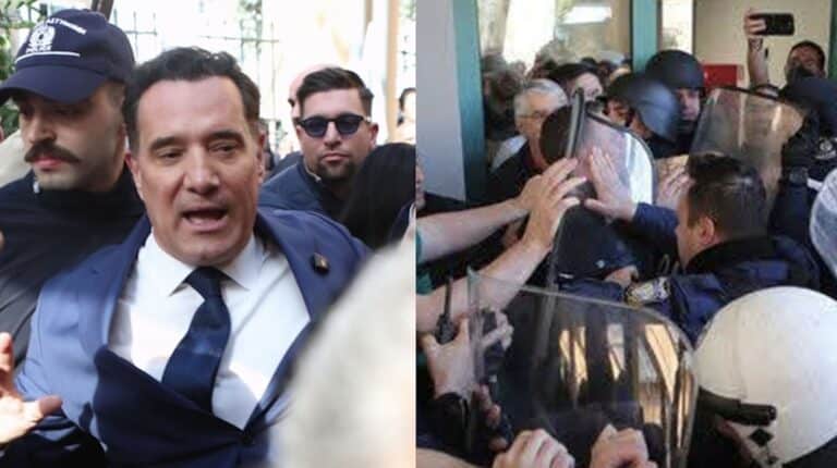 Ένταση και αποδοκιμασίες στο νοσοκομείο Νικαίας κατά την επίσκεψη Γεωργιάδη