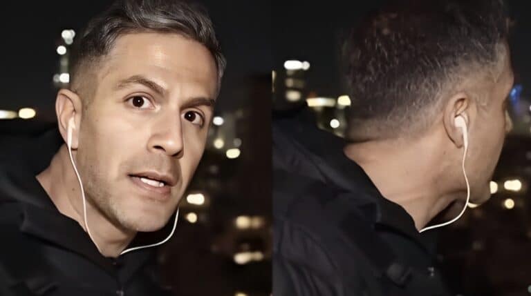 Σοκ στον αέρα, κόπηκε η ανάσα της παρουσιάστριας: Η στιγμή που πύραυλος στο Ισραήλ περάνει πάνω από το κεφάλι του δημοσιογράφου του ΣΚΑΪ και σκάει πίσω του