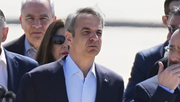 Έφτασε στην Κύπρο o Κυριακός Μητσοτάκης