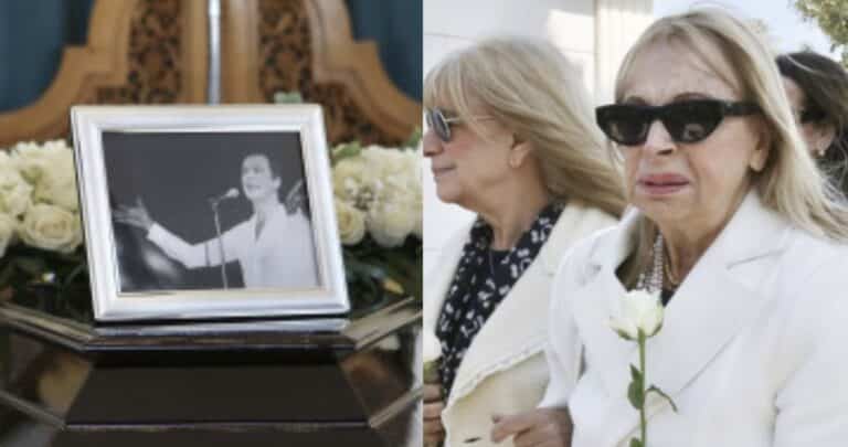Θρήνος στην κηδεία του Γιώργου Μαρίνου: Θλίψη στο τελευταίο αντίο στο Κοιμητήριο Βούλας