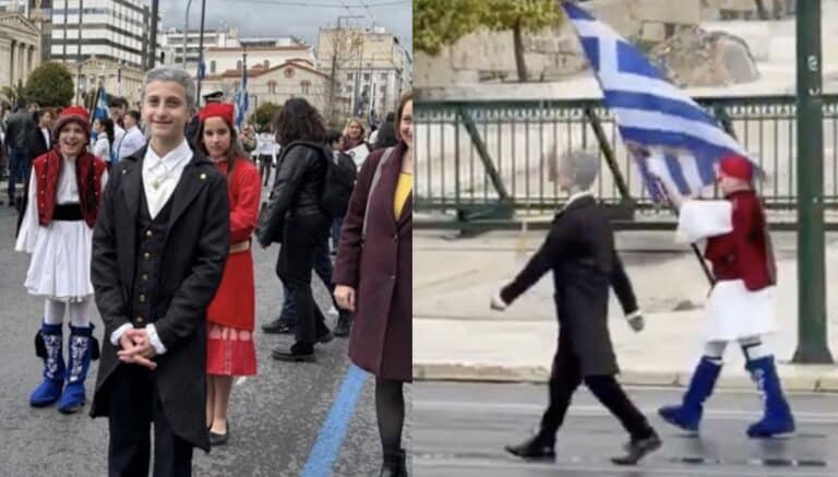 Παρέλαση 25ης Μαρτίου: Μαθητής παρέλασε ντυμένος Καποδίστριας