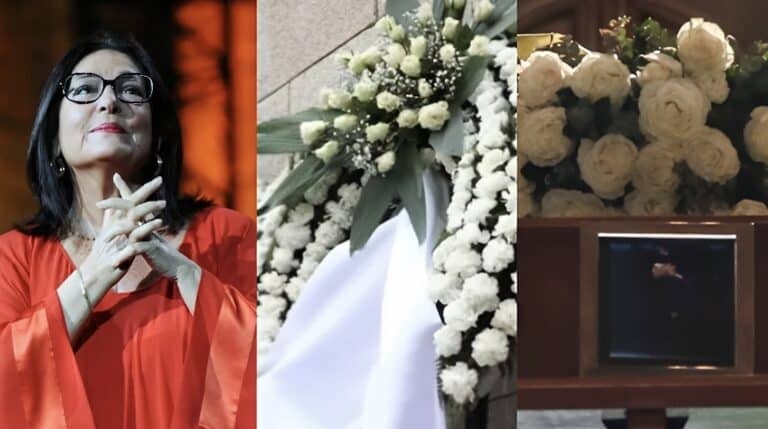 Το στεφάνι που ξεχώρισε: Όλοι δάκρυσαν με αυτό που έγραψε η Νανά Μούσχουρη στην κηδεία της Μαρινέλλας