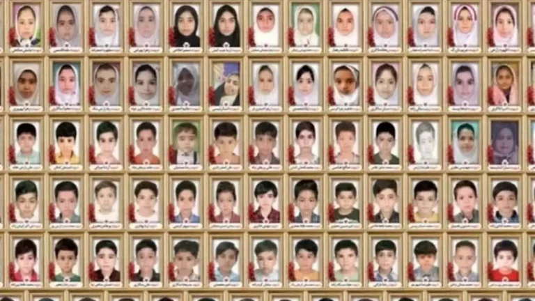 Το Ιράν δημοσίευσε φωτογραφία των 168 παιδιών που σκοτώθηκαν στον βομβαρδισμό του σχολείου τους