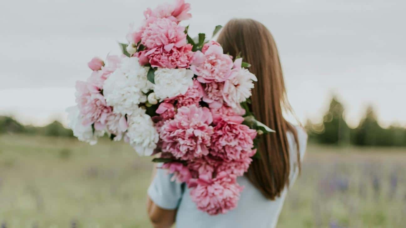 woman flowers