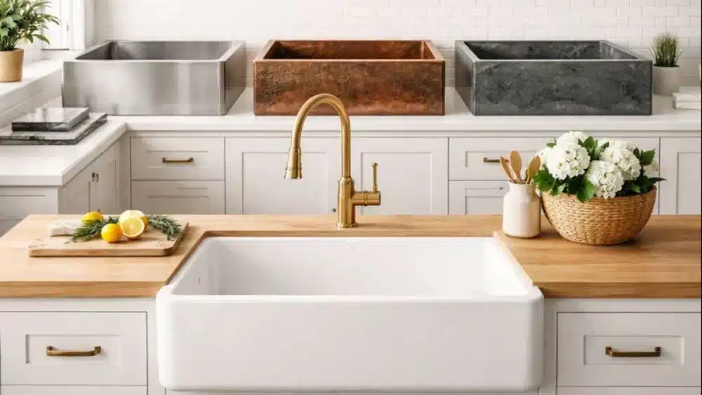 best kitchen and farmhouse sink material with pros and cons 1 41959f7c b1e4 4e40 936f 18df84923517