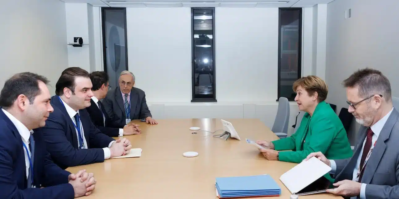 Εύσημα από το ΔΝΤ στην Ελλάδα: «Από τις καλύτερες οικονομίες της Ευρωζώνης», λέει η Γκεοργκίεβα 1 georgieva pierrakakis.jpg