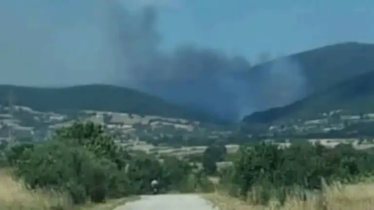 Φωτιά στην Ρoδόπη – Eπιχειρούν πέντε αεροσκάφη