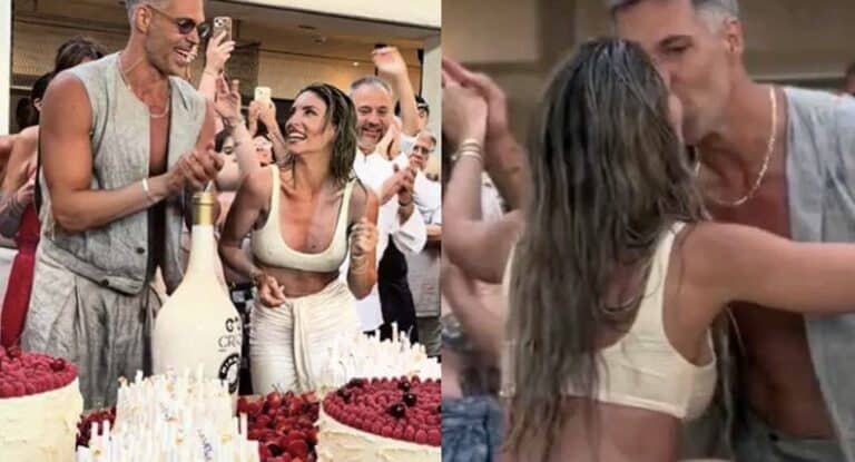 Το λαμπερό γαμήλιο γλέντι της Αθηνάς Οικονομάκου και του Μπρούνο Τσερέλα στην Πάρο – Εκατοντάδες καλεσμένοι