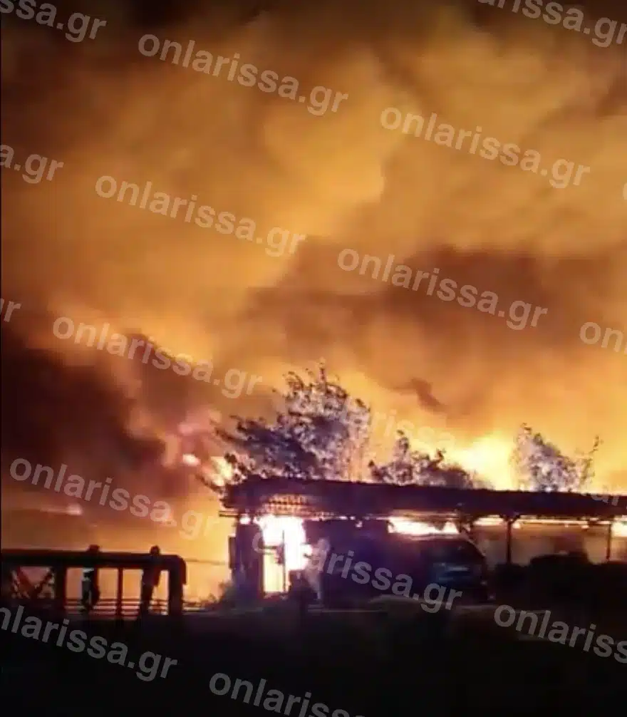 Φωτιά σε μονάδα ανακύκλωσης στη Λάρισα - 112 για καπνούς 4 202607102307549237