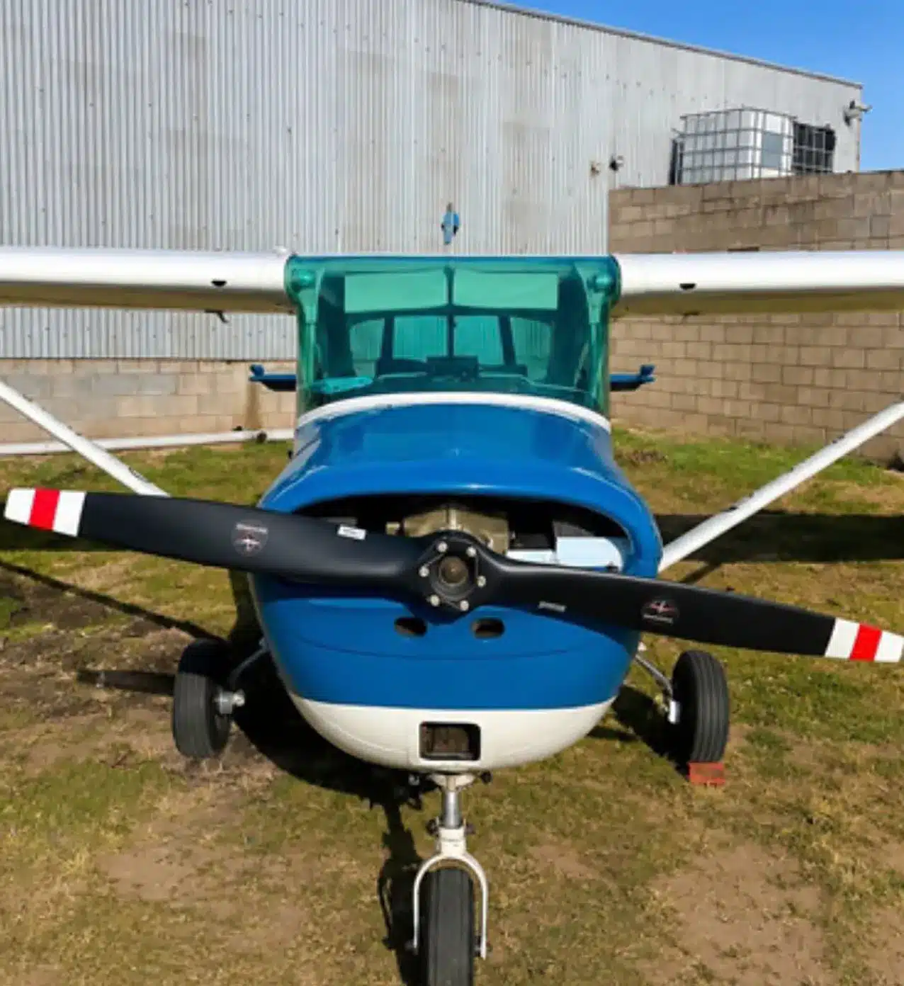 aircraft flying near rural area 1093756465
