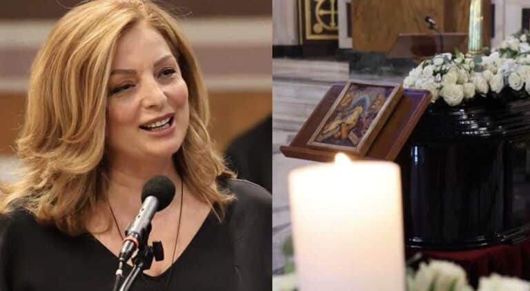 Ράγισε καρδιές η Άντζελα Γκερέκου στον επικήδειο λόγο της για την Μάρω Κοντού – «Καλό σου ταξίδι, μαμά Μαρία»