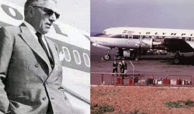 Ιστορική φωτογραφία από το γεύμα που απολάμβαναν οι επιβάτες τη χρυσή εποχή της Ολυμπιακής Αεροπορίας
