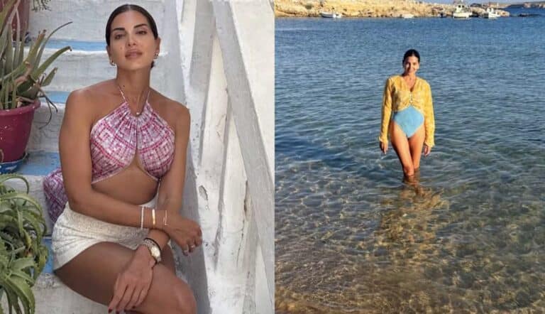 Σταματίνα Τσιμτσιλή: Δείπνο στο ηλιοβασίλεμα της Πάρου με τη μητέρα της και τον 8χρονο γιο της – Σπάνιες οικογενειακές φωτογραφίες