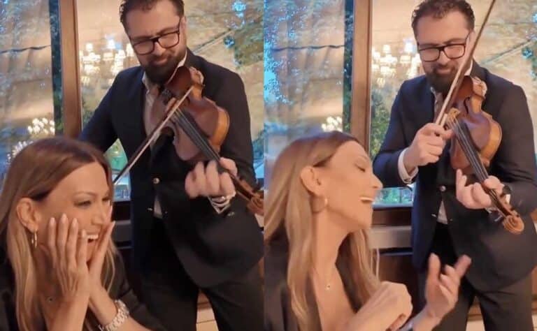 Έλλη Κοκκίνου: Απρόσμενη έκπληξη σε εστιατόριο της Ρουμανίας – Βιολιστής έπαιξε το «Δε Γίνεται» μόλις την αναγνώρισε