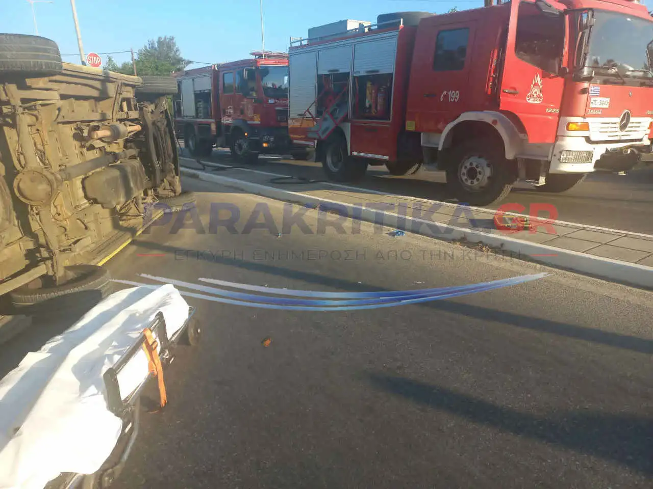 Ασθενοφόρο τράκαρε με αυτοκίνητο και τούμπαρε στα Χανιά – Νεκρός ο ασθενής που μετέφερ - 2 διασώστες τραυματίες 6