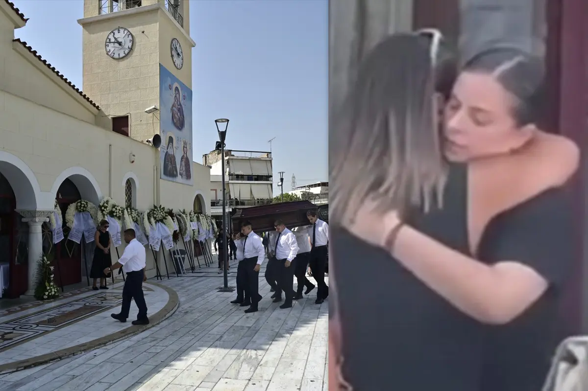 Δημήτρης Κόκοτας: Ο τελευταίος αποχαιρετισμός - Συντετριμμένη η σύζυγός του και η κόρη του 3 kideia kokota 2 1