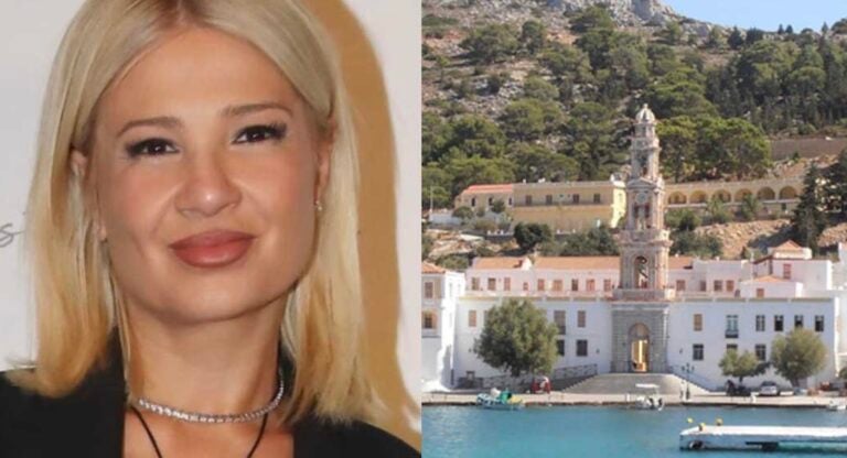 Φαίη Σκορδά: Eπίσκεψη στο μοναστήρι του Πανορμίτη – «Επιτέλους»