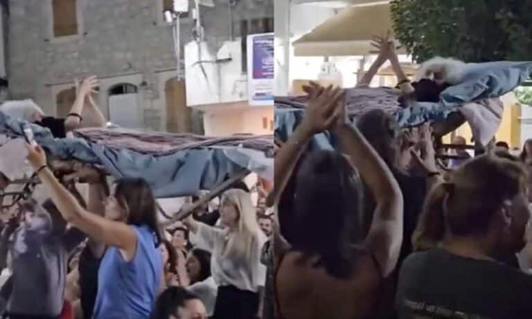 Κρήτη: Πήραν κατάκοιτη ηλικιωμένη σε ξαπλώστρα για να μη χάσει το πανηγύρι του χωριού